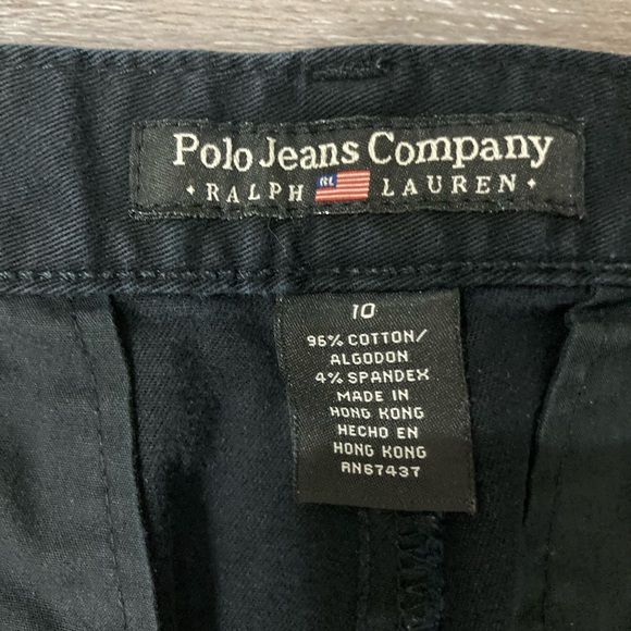 Ralph Lauren Polo Jeans Co Classic Black Women's Capris Size 10 Flare - Picture 4 of 9
